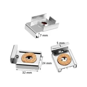 Clips de montaje de espejo con resorte para colgar espejo_2