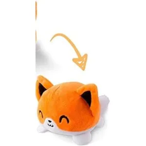 TeeTurtle El peluche reversible original de zorro Diseño_3