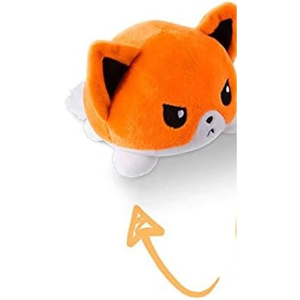 TeeTurtle El peluche reversible original de zorro Diseño_2