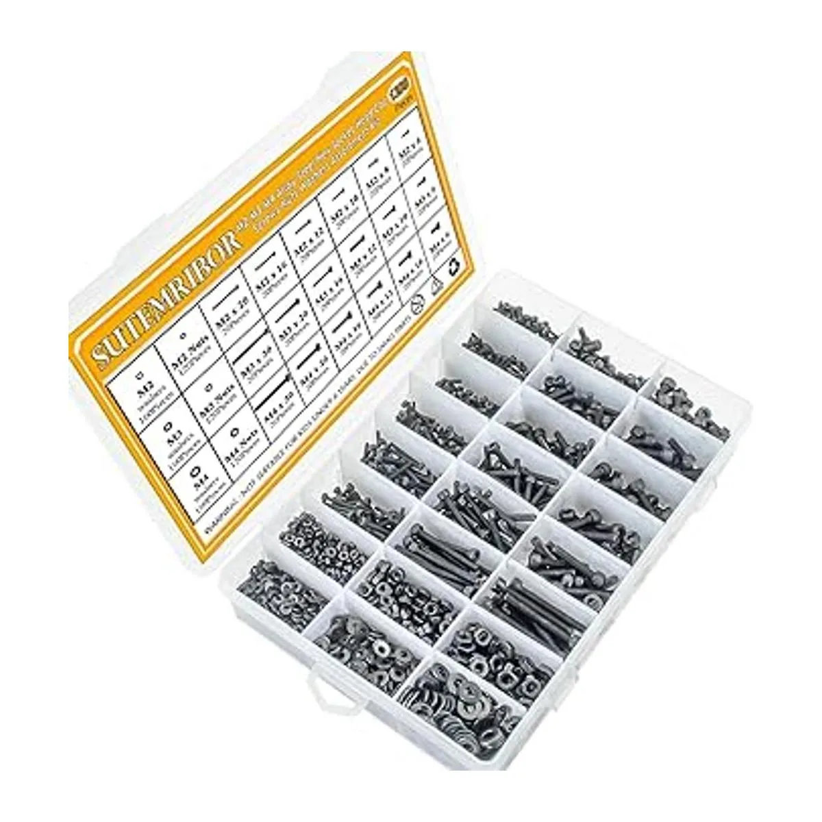 M2 M3 M4 Tornillos de aleación de acero y 1200 unidades_2