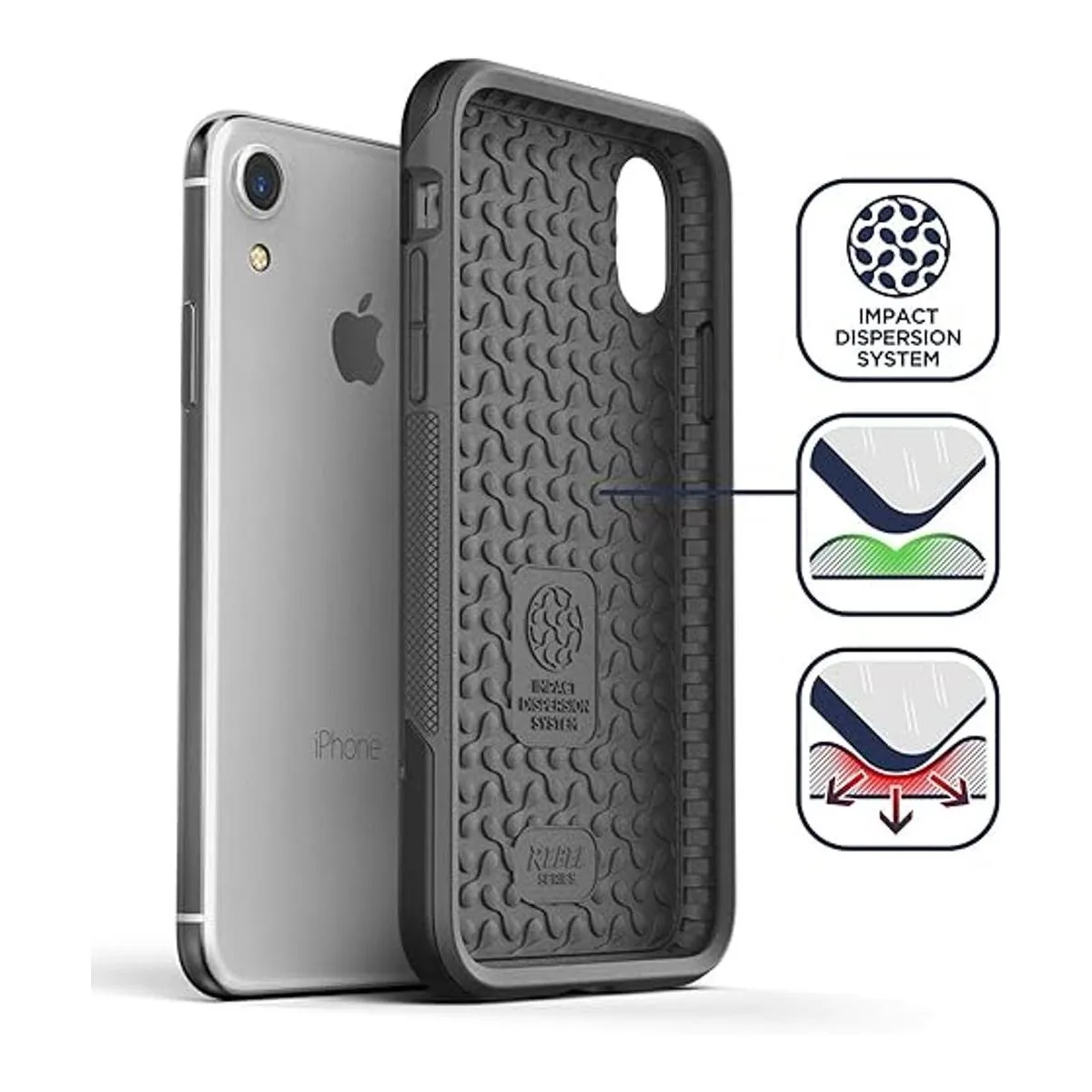 Carcasa para iPhone XR con clip de cinturón resistente_4
