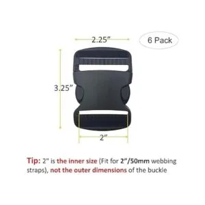 EesTeck Juego de 6 hebillas de plástico de liberación_2