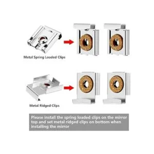 Clips de montaje de espejo con resorte para colgar espejo_3