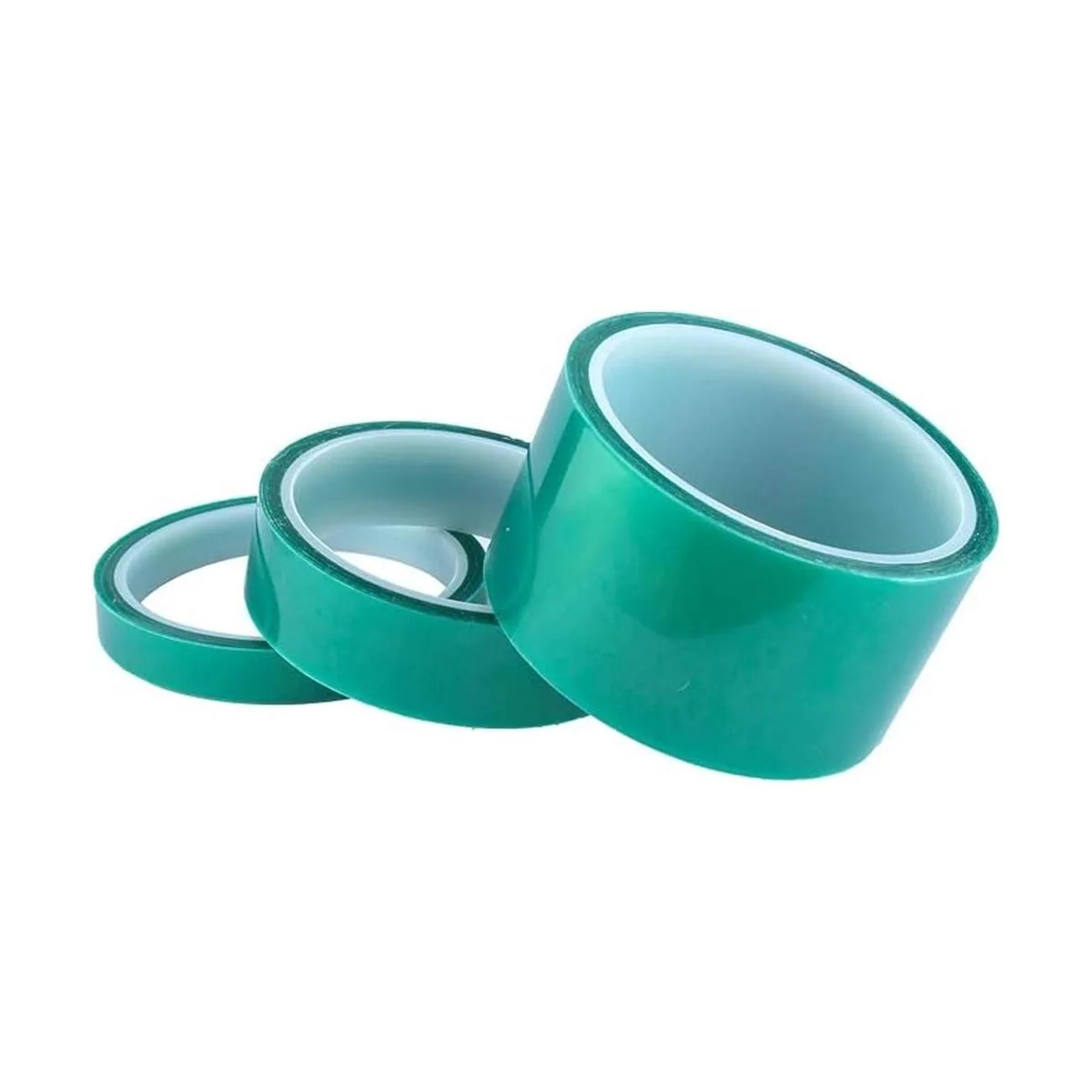 Paquete de 3 cintas de poliéster verde de alta temperatura_1