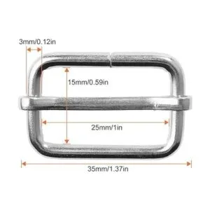 50 hebillas deslizantes de 1.0 in de metal hebillas_2