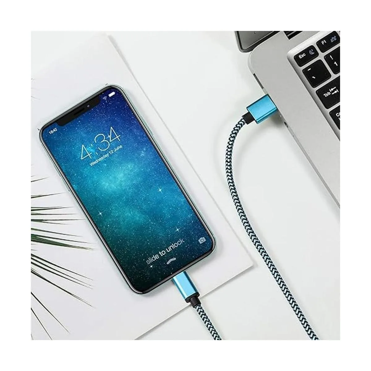 Cable USB tipo C de 9.8 ft con carga rápida de 3 A 2_5