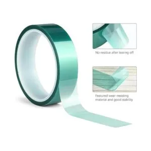 Paquete de 3 cintas de poliéster verde de alta temperatura_3