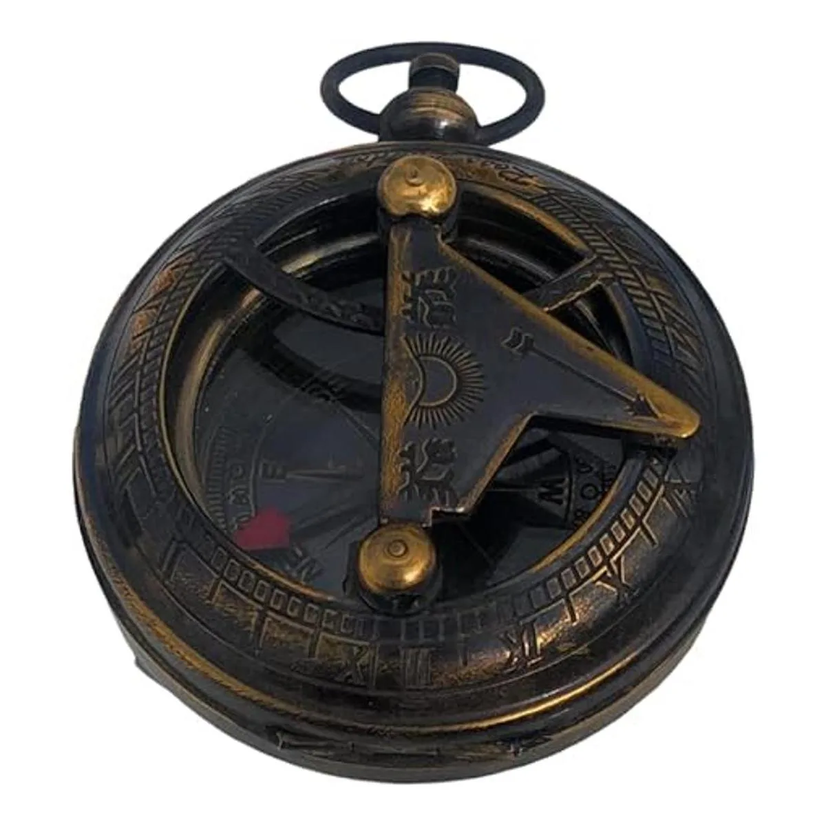 NauticalMart Brújula de latón para reloj de sol diseño_1