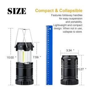 Paquete de 4 faroles solares recargables por USB 3 AA de_2