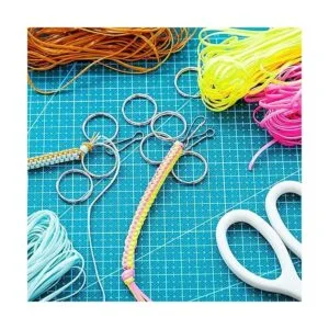 Kit de cuerda de gimp de 31 colores para 15 llaveros_2