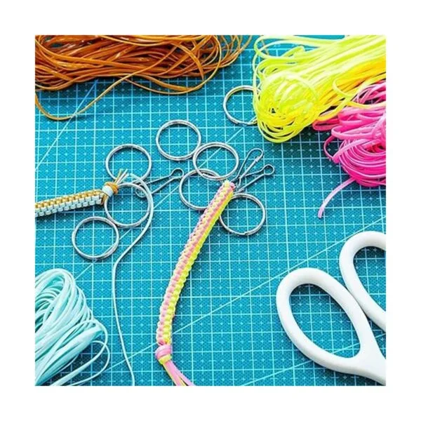 Kit de cuerda de gimp de 31 colores para 15 llaveros_2