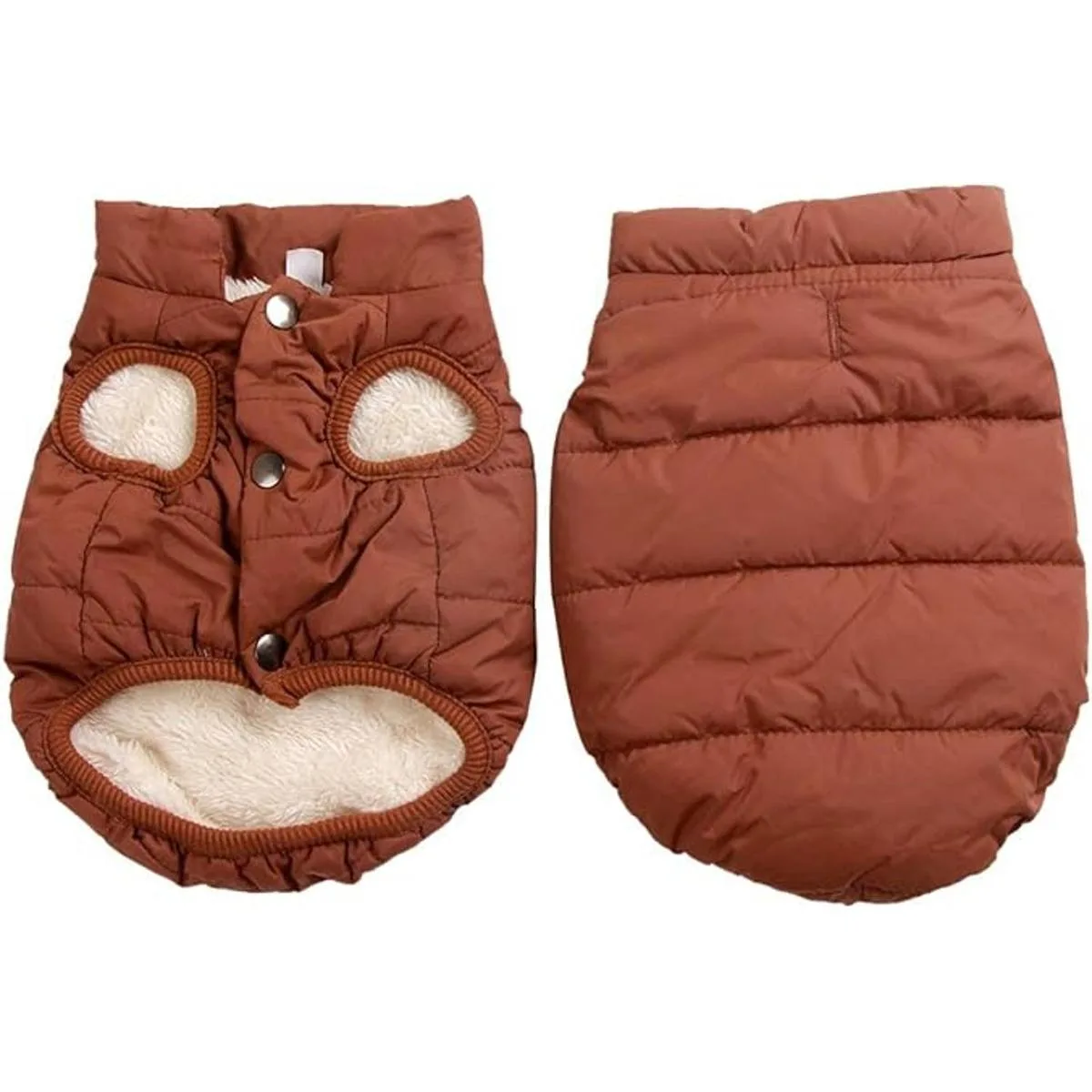 JoyDaog Chaqueta de forro polar para perro 2 capas para_1