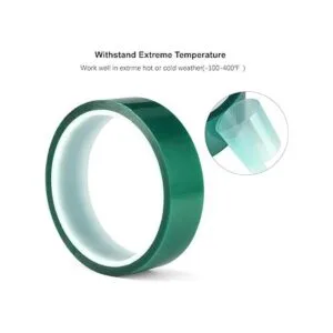 Paquete de 3 cintas de poliéster verde de alta temperatura_2