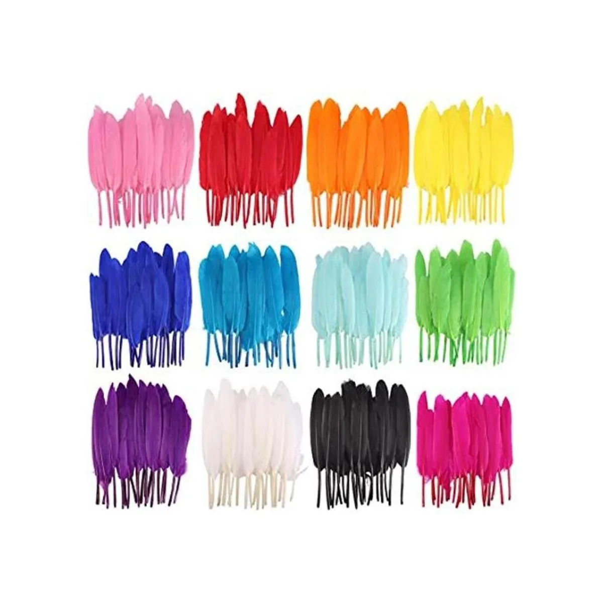 Coceca 240 plumas de ganso coloridas de 4 a 6 pulgadas_1