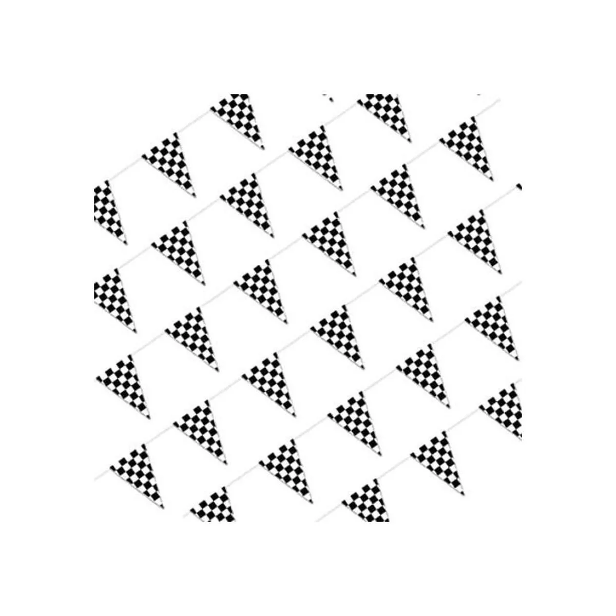 Piokio Bandera a cuadros en blanco y negro de 100 pies_1