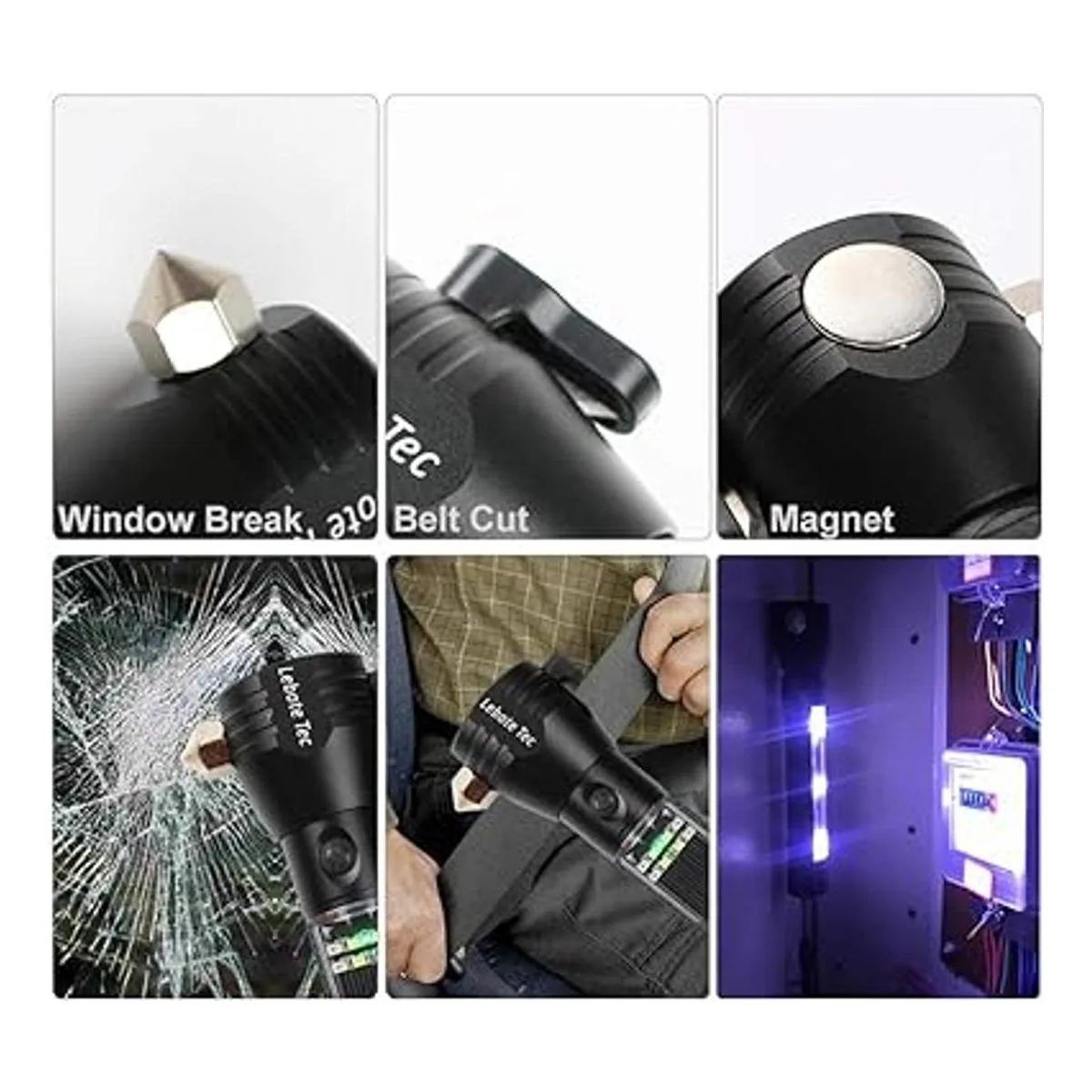 Lebote Linterna táctica de energía solar linterna_3