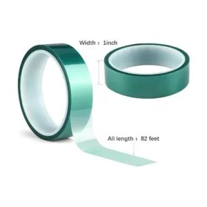 Paquete de 3 cintas de poliéster verde de alta temperatura_4