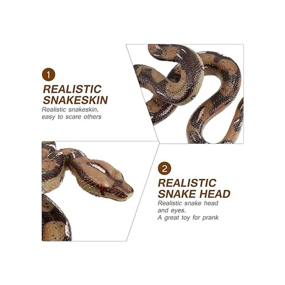 Amosfun Juguete de alta simulación de Python modelo de_7