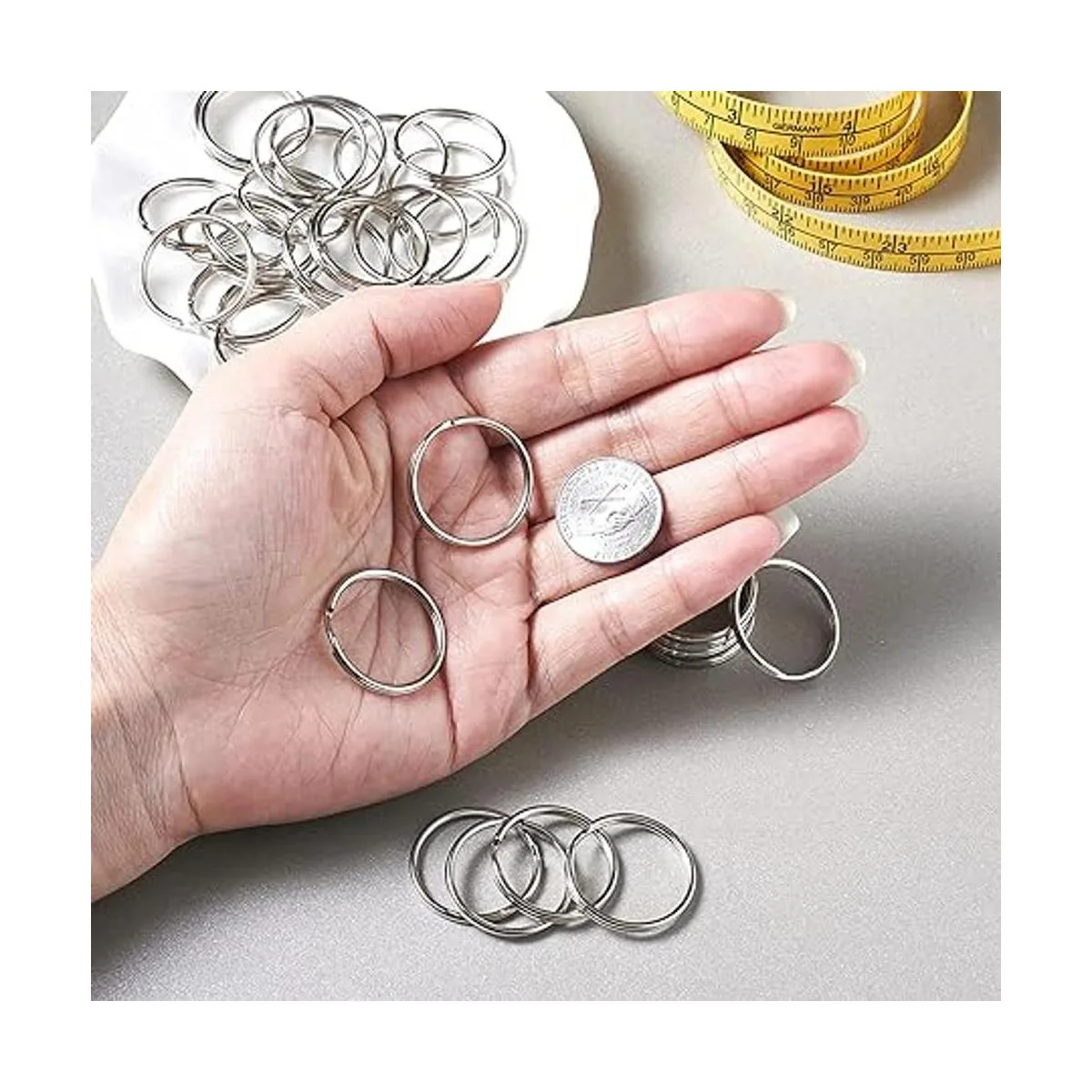 Craftdady 1000 conectores redondos divididos para llavero_5