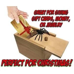 FunFamz Caja de madera con diseño de araña original caja_4