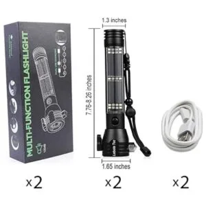 Lebote Linterna táctica de energía solar linterna_7