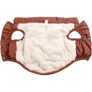 JoyDaog Chaqueta de forro polar para perro 2 capas para_2