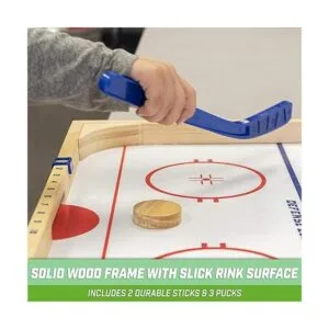GoSports Juego de hockey Ice Pucky de madera para niños y_4