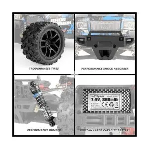 HAIBOXING Vehículos RC a escala 118 4WD todoterreno_5