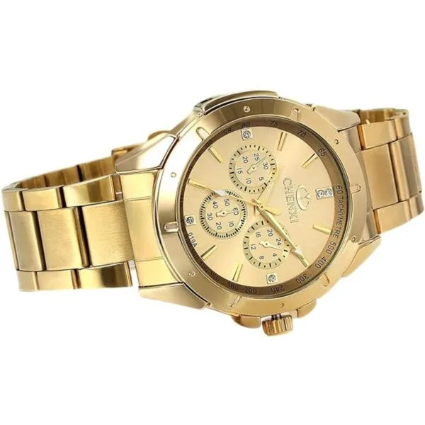 Avaner Reloj de pulsera analógico de cuarzo con diamantes_2
