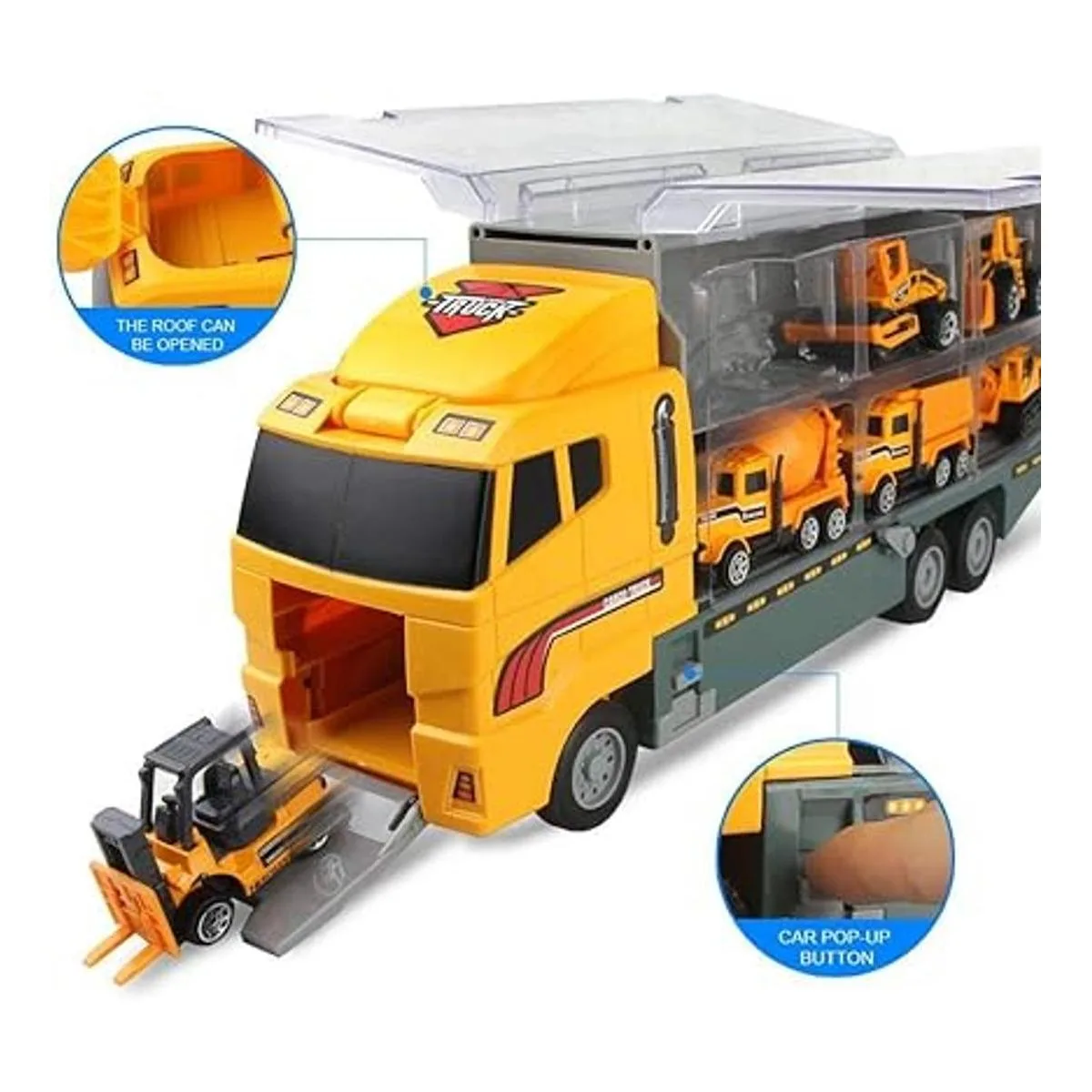 Jenilily Juguetes de construcción para camiones de_5