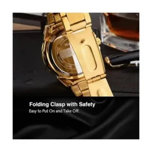 Avaner Reloj de pulsera analógico de cuarzo con diamantes_6