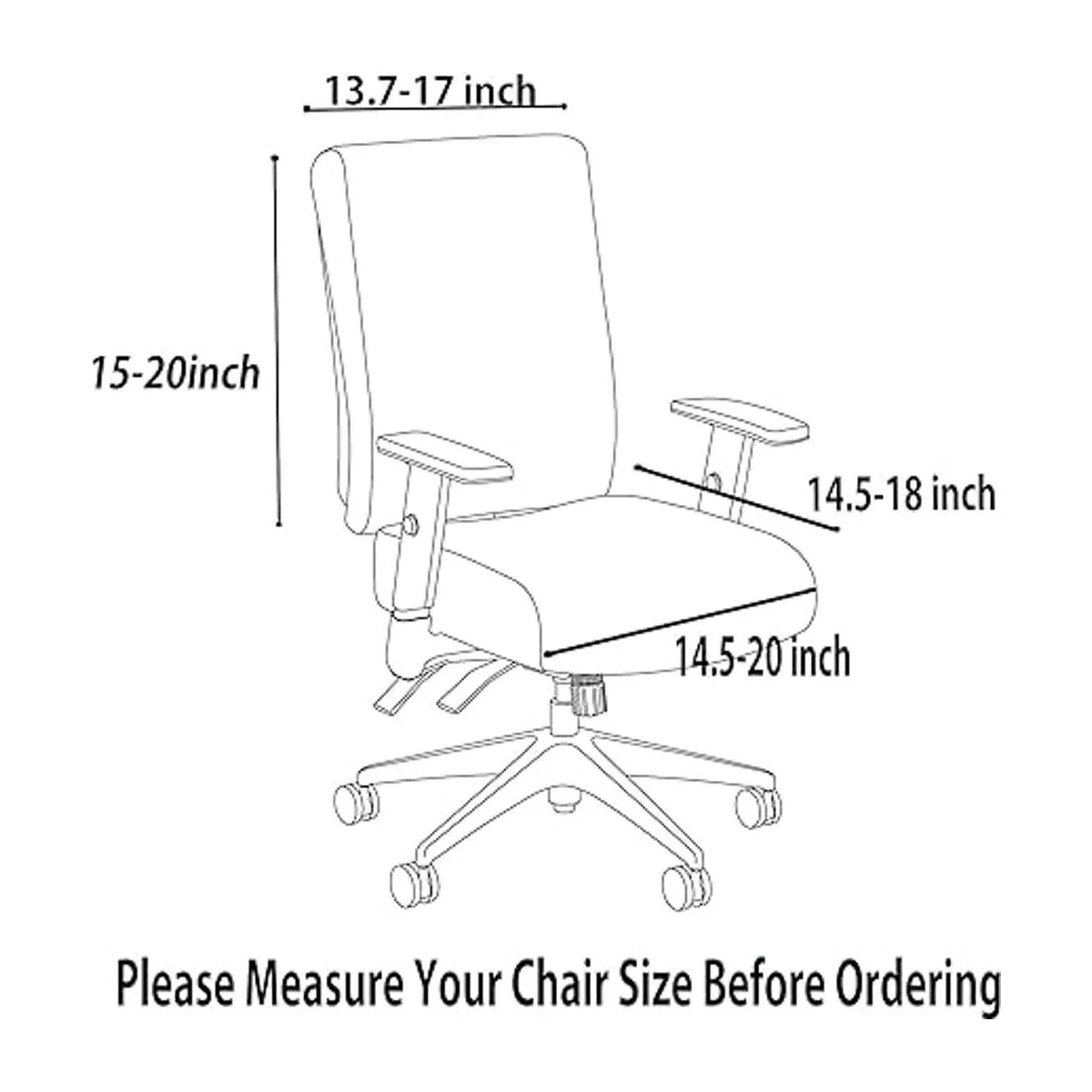 Deisy Dee Fundas para sillas de oficina de computadora_5