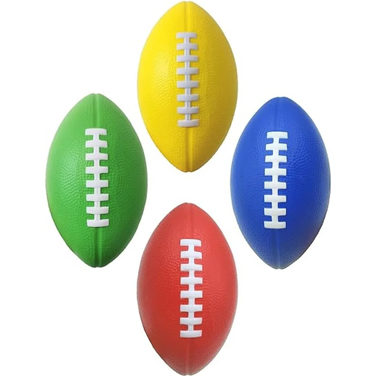 LMC Products Paquete de 4 pelotas de fútbol de espuma de_1