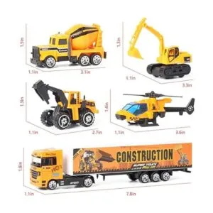 Jenilily Juguetes de construcción para camiones de_4
