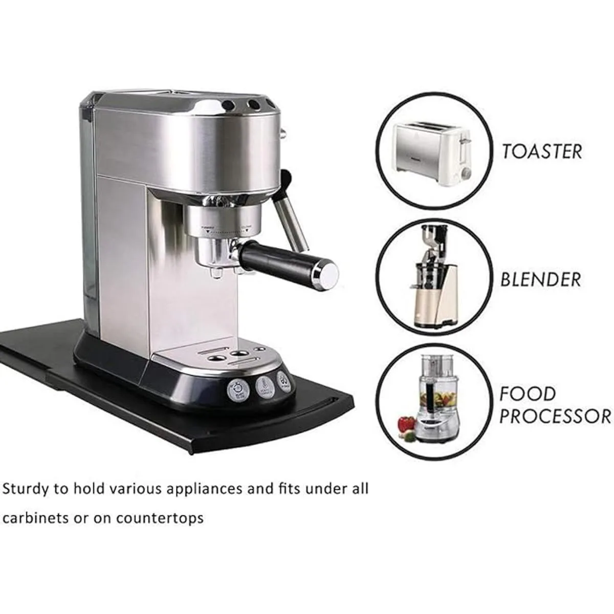 HauSun Bandeja corredera para cafetera corredera_3