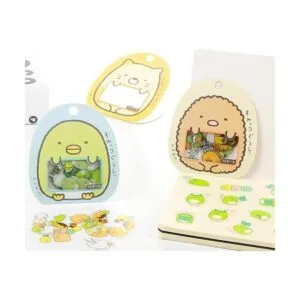 Calcomanías de PVC transparentes de animales de dibujos_7