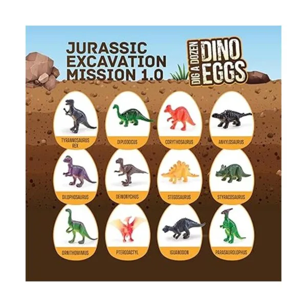 Kit de huevos de dinosaurio Abre 12 únicos huevos de_4