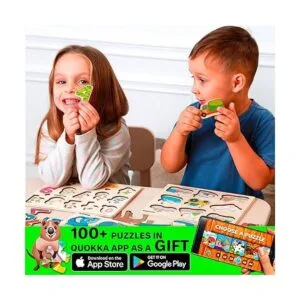 Quokka Rompecabezas de madera para niños de 1 a 3 a 5_5