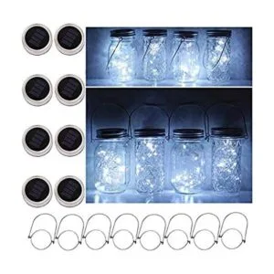 Paquete de 8 luces solares para tarros de masón 20 luces_1