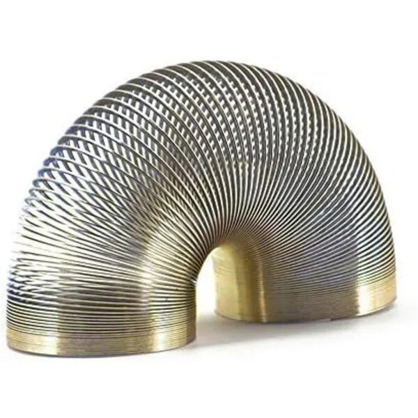 Srenta 1 pulgada Mini Metal Coil Spring Plata y Oro_3