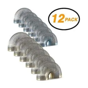 Srenta 1 pulgada Mini Metal Coil Spring Plata y Oro_5