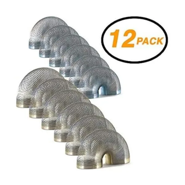 Srenta 1 pulgada Mini Metal Coil Spring Plata y Oro_5