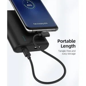 SUNGUY Cable USB C a USB C de 1 pie paquete de 2 ángulo_5