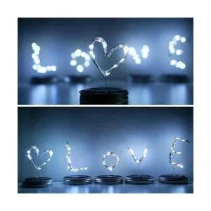 Paquete de 8 luces solares para tarros de masón 20 luces_5