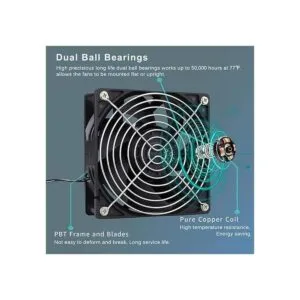 GDSTIME 4.724 in x 1.496 in AC 110 V a 240 V EC ventilador_5