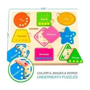 Quokka Rompecabezas de madera para niños de 1 a 3 a 5_4