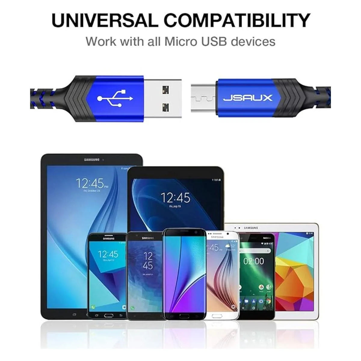 Cable micro USB Android JSAUX paquete de 2 unidades de_7