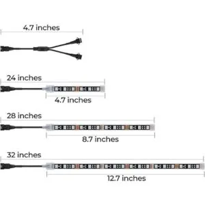 DITRIO 6 tiras de luz LED RGB de neón SMD 5050 incluye 6_2