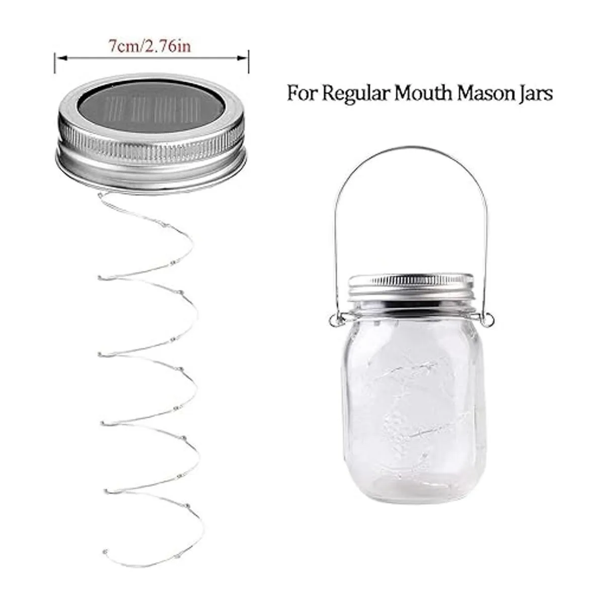 Paquete de 8 luces solares para tarros de masón 20 luces_4