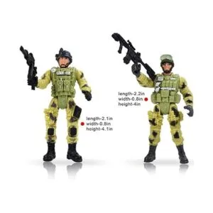 DCBEAUTIFUL Paquete de 12 unidades de soldado militar de_4